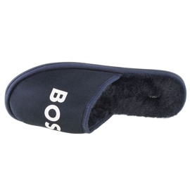 Pantuflas con logotipo Boss J29312-849 azul 2