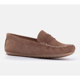 Marco Shoes Mocasines clásicos fabricados en ante suave marrón 2