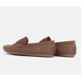 Marco Shoes Mocasines clásicos fabricados en ante suave marrón 5