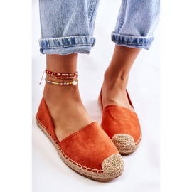 PG1 Alpargatas Clásicas Mujer Ante Naranja Clarice 3