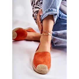 PG1 Alpargatas Clásicas Mujer Ante Naranja Clarice 5