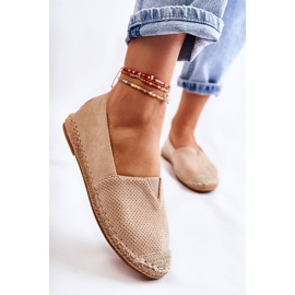 PG1 Alpargatas Sin Cordones De Ante Para Mujer Beige Corry 4