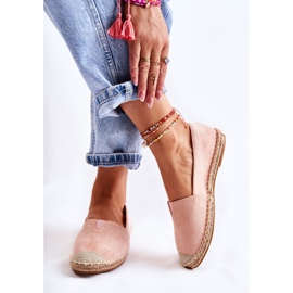 PG1 Alpargatas de ante sin cordones para mujer Nude Corry rosado 1