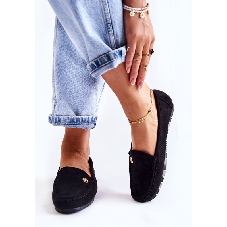 PS1 Mocasines Mujer Ante Negro Colena 2 PS1 Mocasines Mujer Ante Negro Colena 2