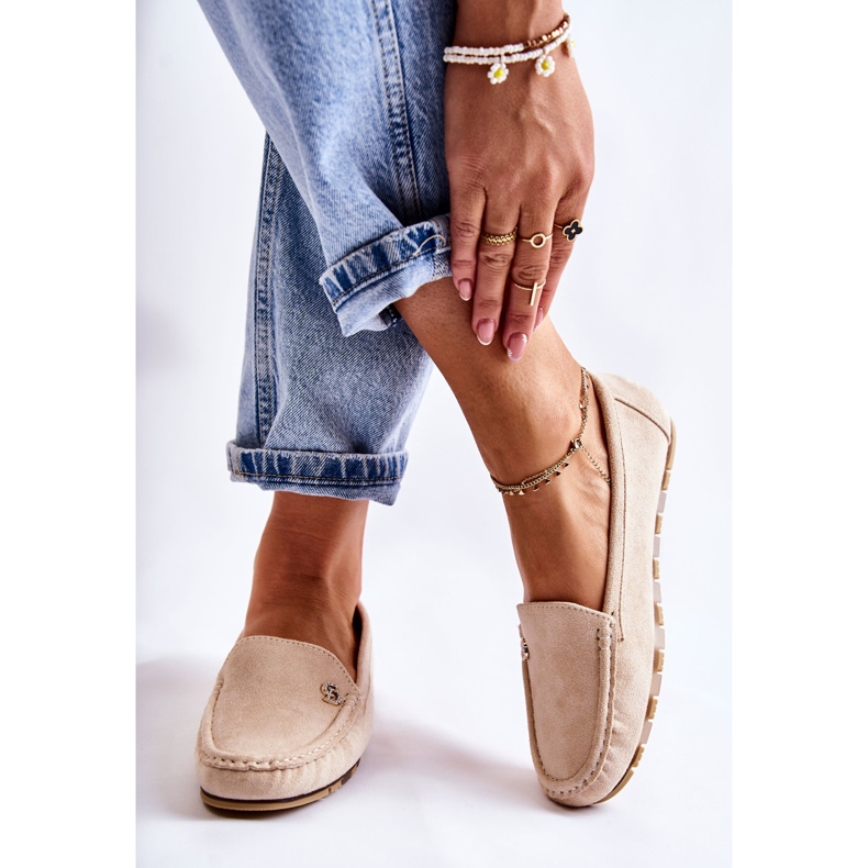 PS1 Mocasines de mujer Colena en ante beige 2