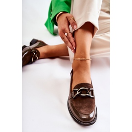 Mocasín Clásico Con Cadena Laura Messi 2531 Marrón 5