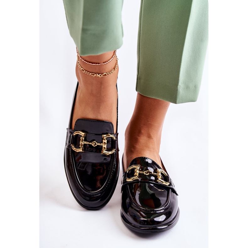 WS1 Mocasines Mujer Coriso Lacado Negro 1