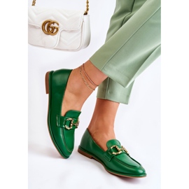 WS1 Mocasines de mujer Coriso verde 5