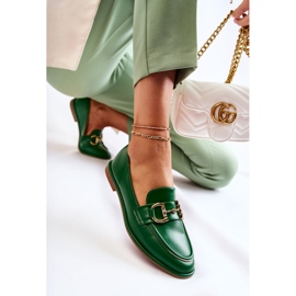 WS1 Mocasines de mujer Coriso verde 6