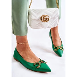 WS1 Bailarinas De Mujer En Spitz Con Adorno Carlos Verde 2