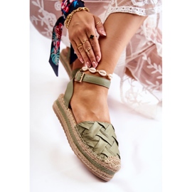 WS1 Sandalias Alpargatas De Mujer En La Plataforma Susane Verde 4
