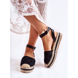 WS1 Sandalias Alpargatas De Mujer En La Plataforma Susane Negra negro 2