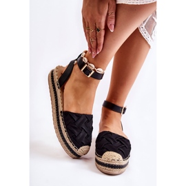 WS1 Sandalias Alpargatas De Mujer En La Plataforma Susane Negra negro 1