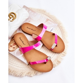 WS1 Chanclas Mujer Lacadas Fucsia Jimena rosa 1