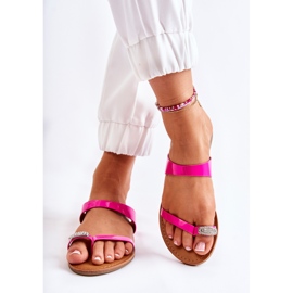 WS1 Chanclas Mujer Lacadas Fucsia Jimena rosado 3