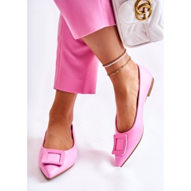 WS1 Bailarinas De Piel Con Adorno Simone Spitz Rosa rosado 3
