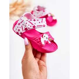 WJ1 Sandalias Infantiles Ligeras Con Adornos Trusty Rosa Oscuro blanco rosado 4