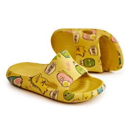 WJ1 Pantuflas Infantiles Ligeras Dinosaurios Amarillo Astro 3