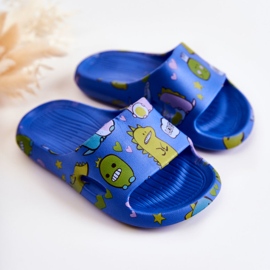 WJ1 Pantuflas Infantiles Astro Dinosaurio Azul Claro 4
