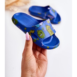 WJ1 Pantuflas Infantiles Astro Dinosaurio Azul Claro 1