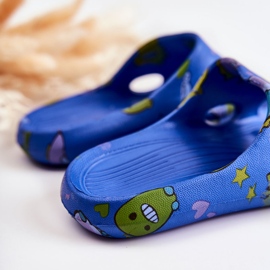 WJ1 Pantuflas Infantiles Astro Dinosaurio Azul Claro 7