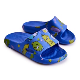 WJ1 Pantuflas Infantiles Astro Dinosaurio Azul Claro 2