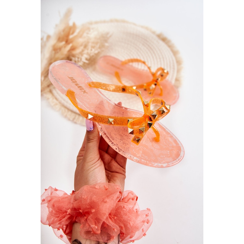 Chanclas De Goma Mujer Naranja Monise 1