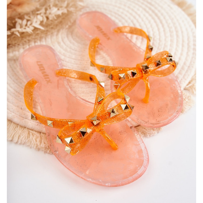 Chanclas De Goma Mujer Naranja Monise 2