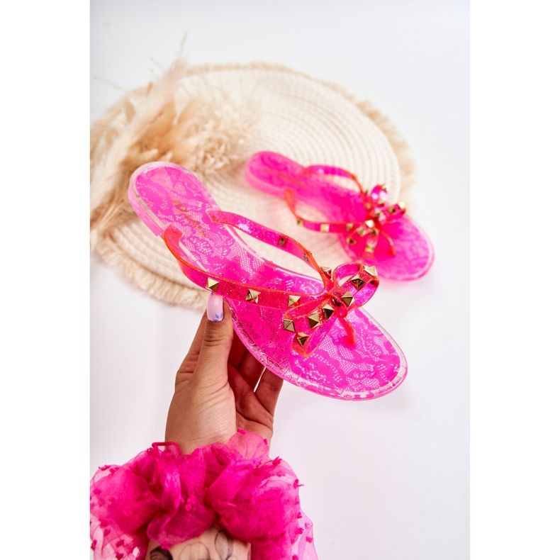 Chanclas De Goma Mujer Rosa Monise 1