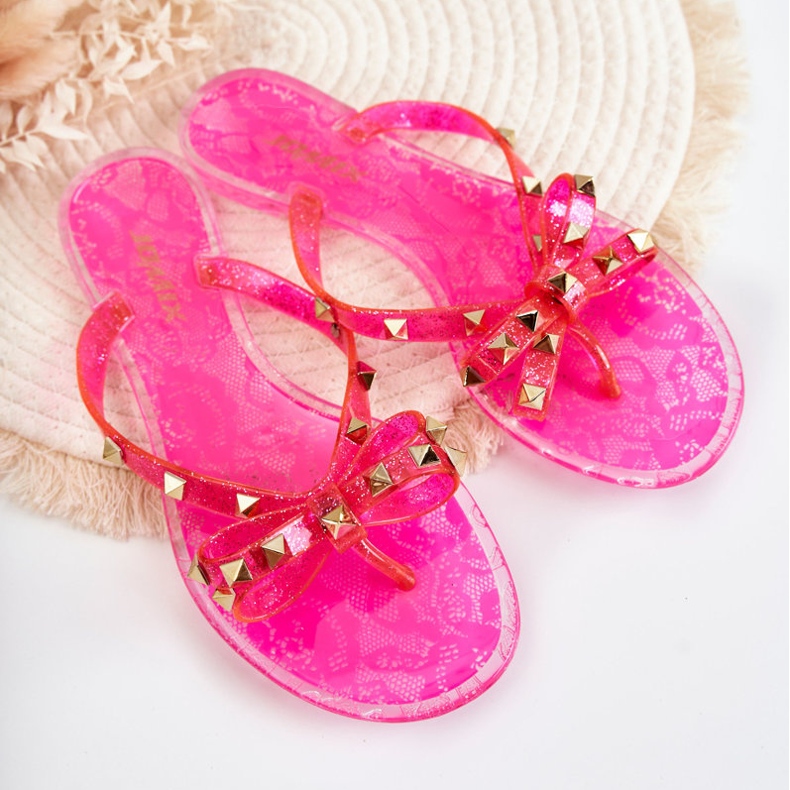 Chanclas De Goma Mujer Rosa Monise rosado 2