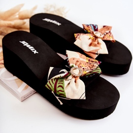 WJ1 Pantuflas Mujer Cuña Espuma Silana Beige multicolor 2