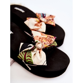 WJ1 Pantuflas Mujer Cuña Espuma Silana Beige multicolor 3