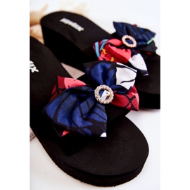 WJ1 Pantuflas Mujer Cuña Espuma Silana Negras negro multicolor 3