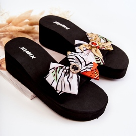 WJ1 Pantuflas Mujer Cuña Espuma Silana Blanco multicolor 2