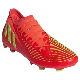 Adidas Predator Edge.3 Fg M GW1005 zapatillas rojo naranjas y tintos 3