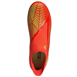 Adidas Predator Edge.3 Ll Fg M GW1000 zapatos rojo naranjas y tintos 2