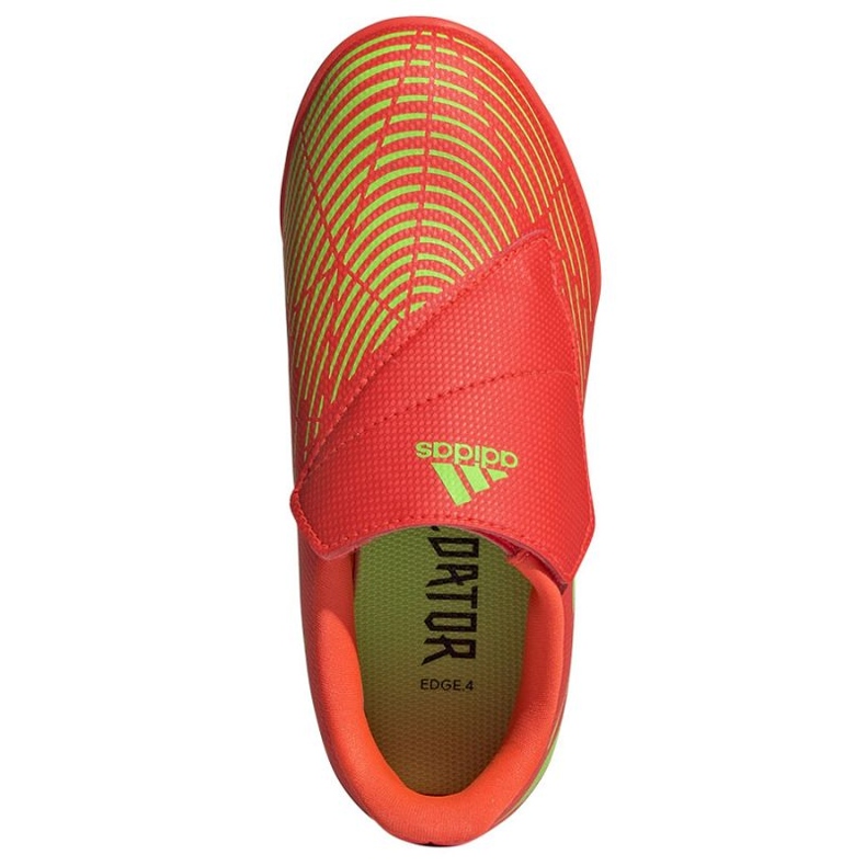 Zapatillas Adidas Predator Edge.4 V Tf Jr GV8480 rojo naranjas y rojos 2