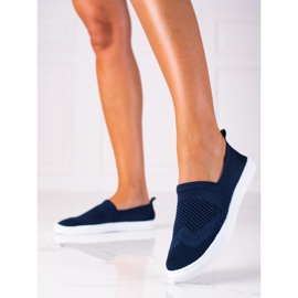 SHELOVET Slipons azul marino 5