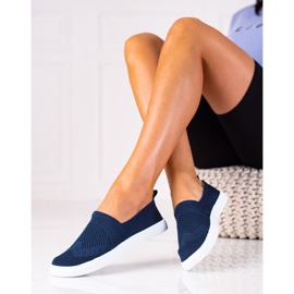 SHELOVET Slipons azul marino 6