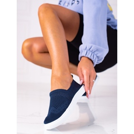 SHELOVET Slipons azul marino 3
