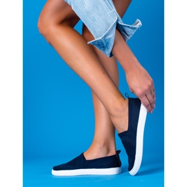 SHELOVET Slipons azul marino 4