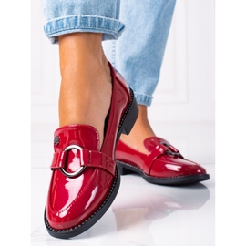 SHELOVET Mocasines elegantes rojo 2