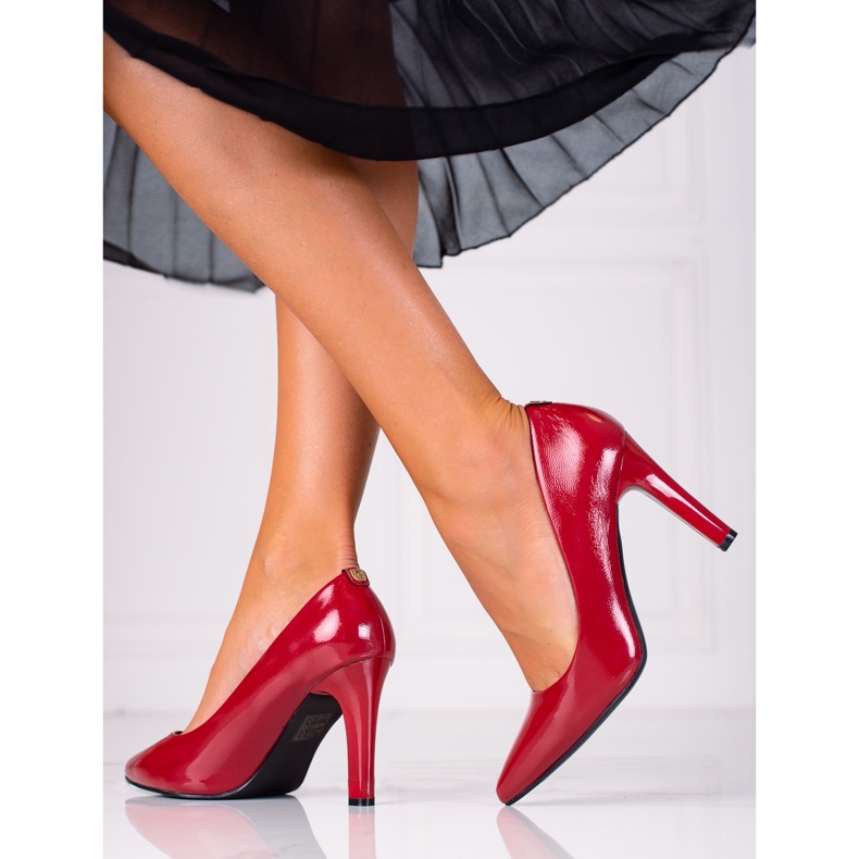 SHELOVET Bombas de tacón alto rojo 1