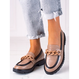 SHELOVET Mocasines de moda beige 2