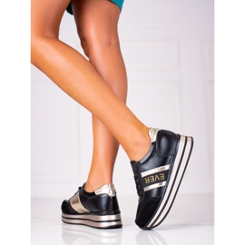 SHELOVET zapatillas de mujer negro 3