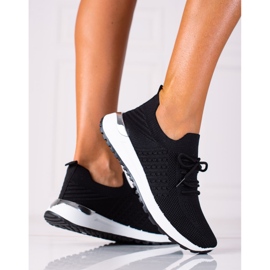 SHELOVET Zapatos deportivos cómodos negro 2