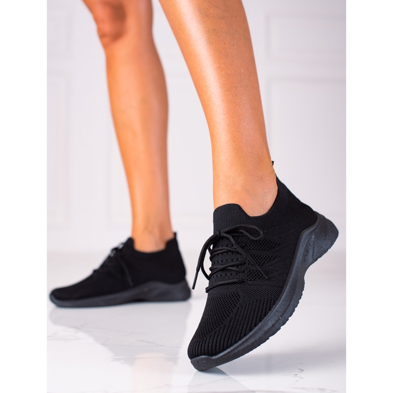 SHELOVET Zapatos deportivos cómodos negro 2 SHELOVET Zapatos deportivos cómodos negro 2