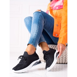 SHELOVET Zapatos deportivos cómodos negro 1
