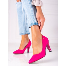 SHELOVET Bombas elegantes en el post. rosa 1