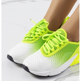 Deportivas verdes Glaner blanco 3